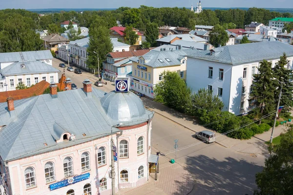 Görünümü Veliky Ustyug eski şehir, Vologda bölgesi ve şehir Residence Noel Baba — Stok fotoğraf
