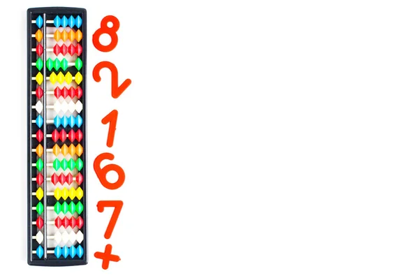 Японський традиційний калькулятор Рахівниця і цифри — стокове фото