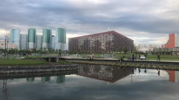 Moscú Rusia Junio 2020 Gente Camina Parque Paisajístico Ciudad Campo — Vídeo de stock