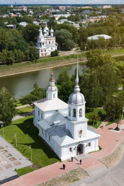 Kremlin Meydanı ve Alexander Nevsky Kilisesi, Vologda, Rusya