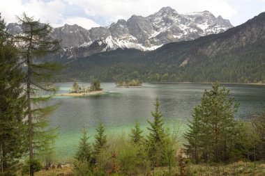 Bahar Gölü Eibsee Bavaria, Almanya için