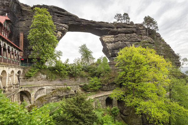 Пребишторные породы в Саксонской Швейцарии в Чехии, Европа
