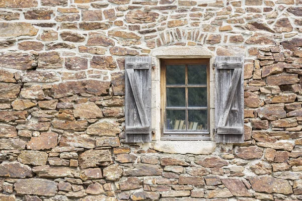 Dağ Köyü Bayram Güney Fransa Eski Penceresinde — Stok fotoğraf