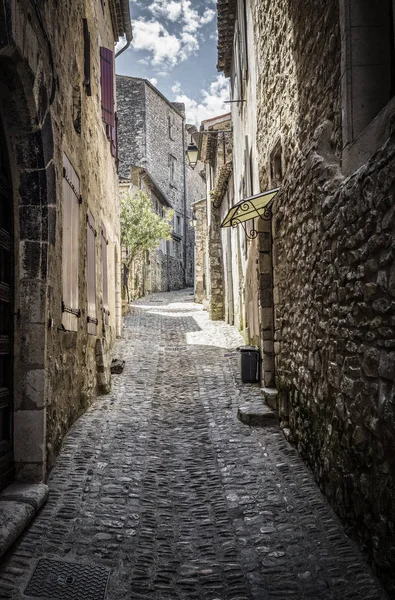 Viviers Fransa Nın Şehirdeki Dar Alleyway — Stok fotoğraf