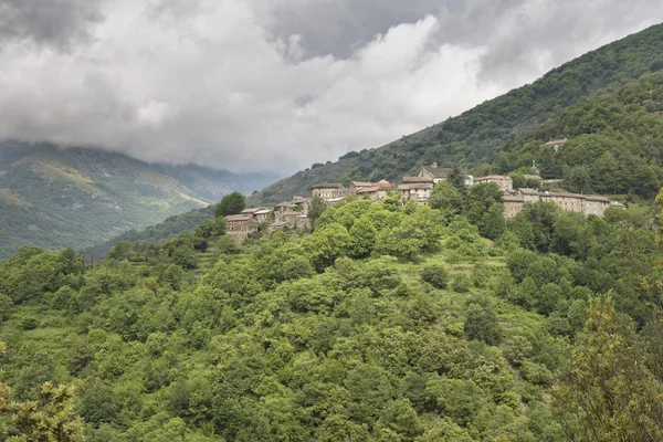 Village Montagne Sablieres Dans District Ardèche France — Photo