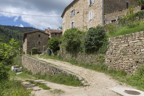 Typowa Farma Domy Dzielnicy Ardeche Francja — Zdjęcie stockowe