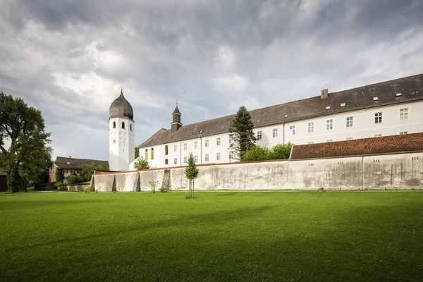 Μοναστήρι Frauenchiemsee Στο Νησί Fraueninsel Στη Λίμνη Chiemsee Βαυαρία — Φωτογραφία Αρχείου