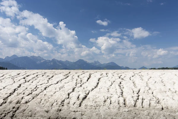 Waterless Forggensee Lake Bavaria Germany — Stock Photo, Image