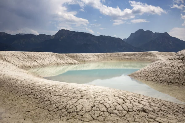 Waterless Forggensee Lake Bavaria Germany — Stock Photo, Image