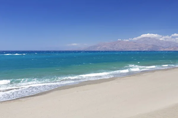 Pláž Kommos Ostrově Kréta Řecko Evropa — Stock fotografie