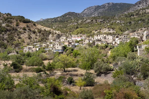 放棄された村のカラミに位置にクレタ島 ギリシャの島 — ストック写真