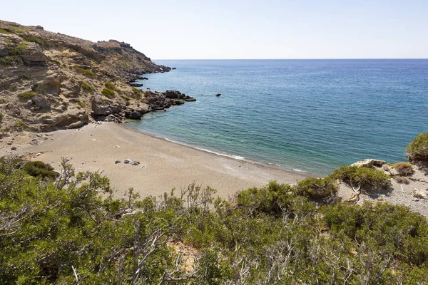 Pláž Poblíž Plateia Hirolaka Jižní Kréta Řecko — Stock fotografie