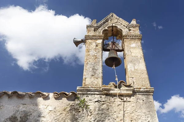 Traditional Church Steeple Kapetaniana Village Crete Greece — Stock Photo, Image