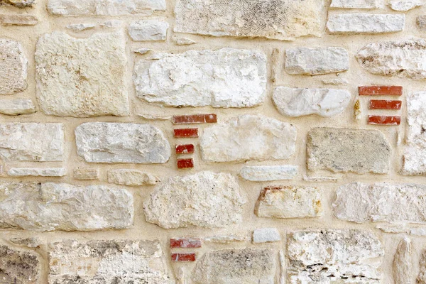 Detail Kamenné Zdi Kostele Řecko Evropa — Stock fotografie