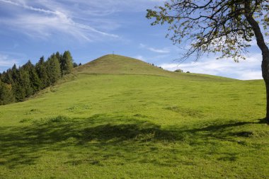 Tyrol dağlar, Avusturya, Karspitze tepe hiking