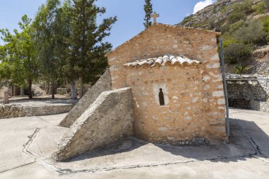 Crete, Yunanistan güneyinde yaslanmış Şapel Agios Nikolaos