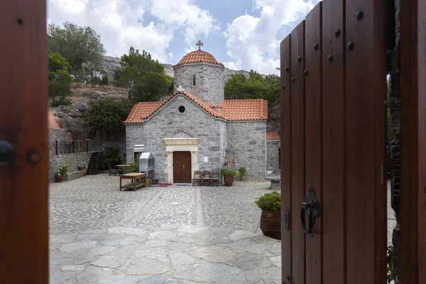 Kilise Koudouma Manastırı Içinde Güney Crete Yunanistan — Stok fotoğraf