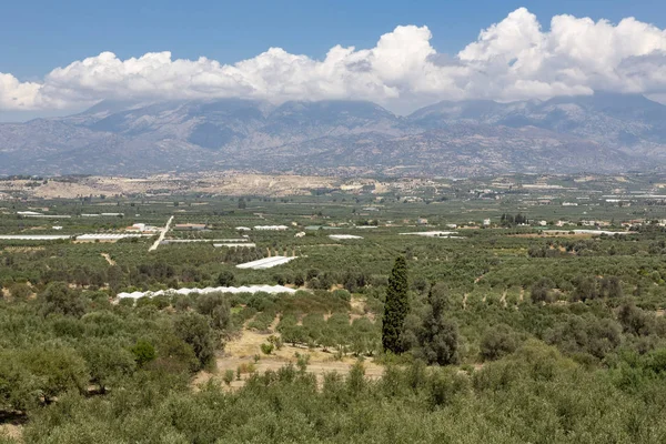 Planícies Messara Sul Creta Grécia — Fotografia de Stock