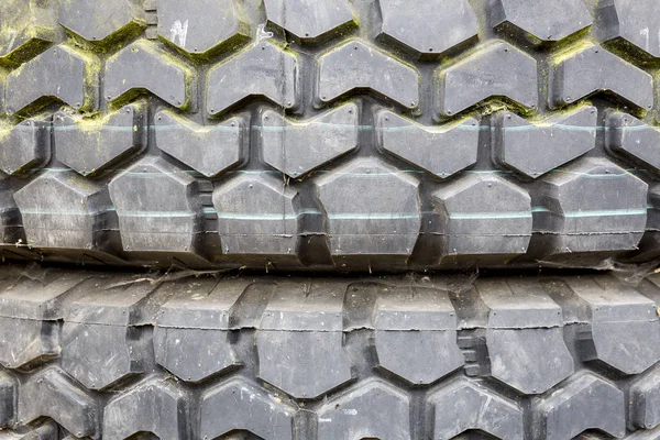 Profile Worn Out Tyre Closeup — Stock Photo, Image