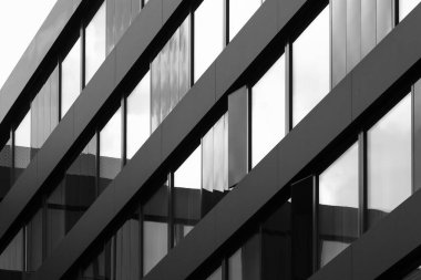 Frankfurt, Almanya 'da modern bir ofis binasının cephesi