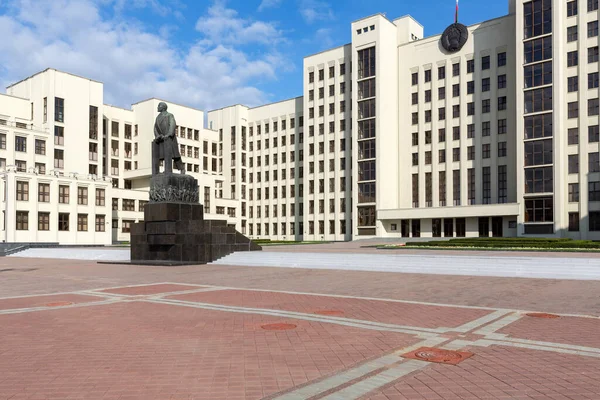 Edificio Gubernamental Moderno Minsk Bielorrusia — Foto de Stock