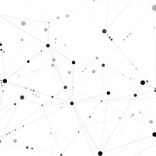 Tıbbi araştırma, raporlar, bilimsel sunumlar için moleküler arka plan ile vektör arka plan