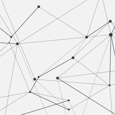 Çokgen ağ bilim arka plan noktalar ve çizgiler bağlanma