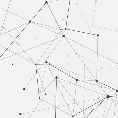 Soyut vektör bağlı yapısı molekül tıp, bilim teknoloji ve kimya illüstrasyon