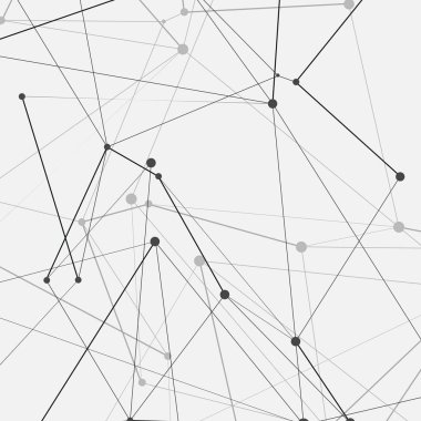 Soyut poligonal biyoloji noktalar ve çizgiler arka plan, teknoloji ve bilim tasarım bağlanmak