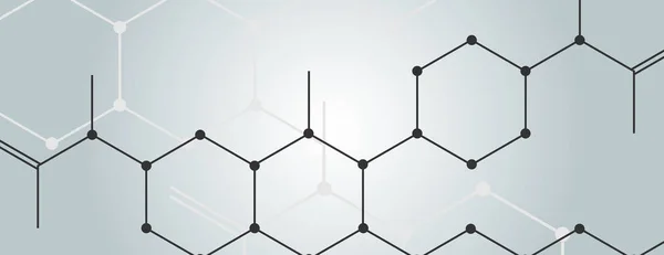 Fond vectoriel avec motif hexagonal de connexion — Image vectorielle