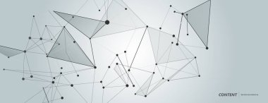 Vektör teknolojisi bağlanmak çizgiler ve noktalar ile