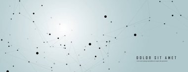 Geometrik arka plan snd molekül ve iletişim ve büyük veri vektör tasarımı