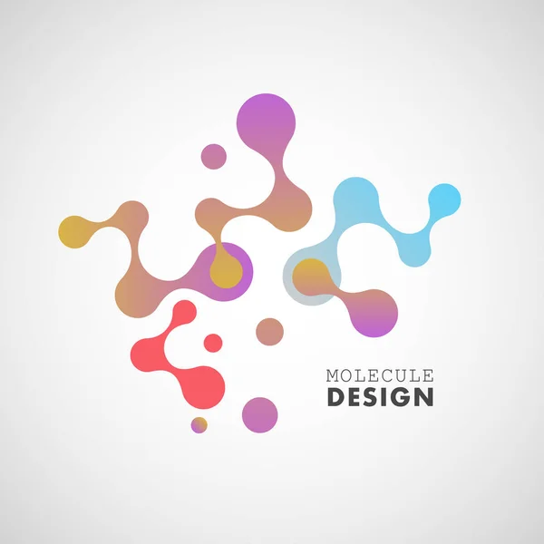 Abstracte Molecuul Vector Ontwerpsjabloon — Stockvector