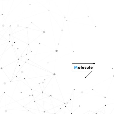 Vektör bağlanmak çizgiler ve noktalar ve soyut şablon teknolojisi.