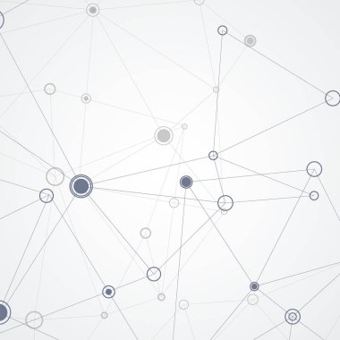 Vektör soyut teknoloji moleküler yapıları ve geometrik grafik tasarım