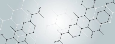 Vektör arka plan ile bağlanmak altıgen tasarım