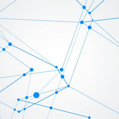 Hat sanatı noktalar veya koleksiyon beyaz zemin üzerine bağlanır. Soyut vektör tasarımı ve vektör çizim