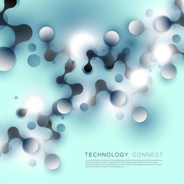 Soyut bağlanmak noktalar ve çizgiler