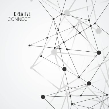 Vektör soyut hatta bilim arka plan bağlamak