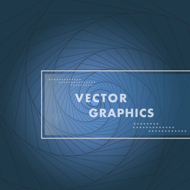 Sarmal tasarım yaratıcı öğesi. Vektör grafik arka plan