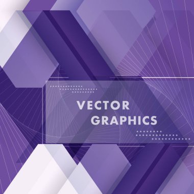 Soyut desen geometrik şekiller kareler ve edikula. Vektör grafik arka plan