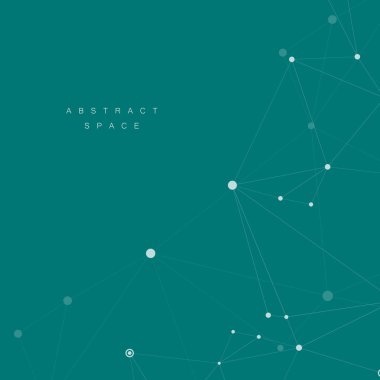 Noktaları ve çizgileri birleştiren soyut çokgen ağ arkaplanı