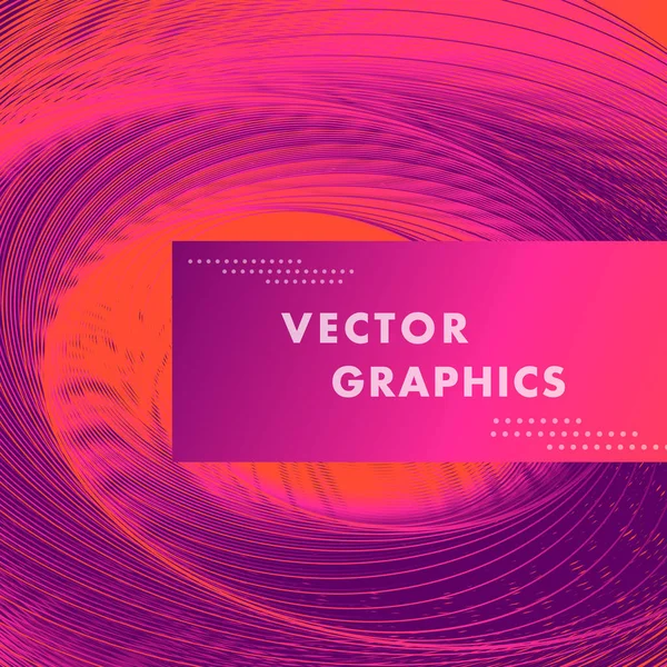 Círculos abstractos líneas patrón diseño — Vector de stock