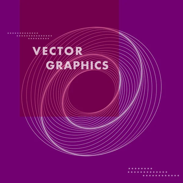 Abstrato círculos linhas padrão de design — Vetor de Stock