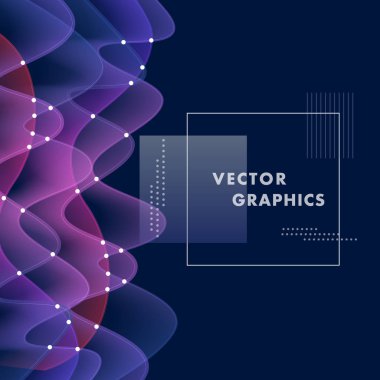 Vektör çizim renk dalgalar ile