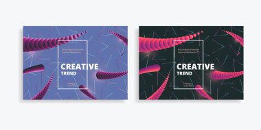 Yaratıcı geometrik duvar kağıdı. Moda eğilimli şekiller kompozisyonu. Eps10 vektörü