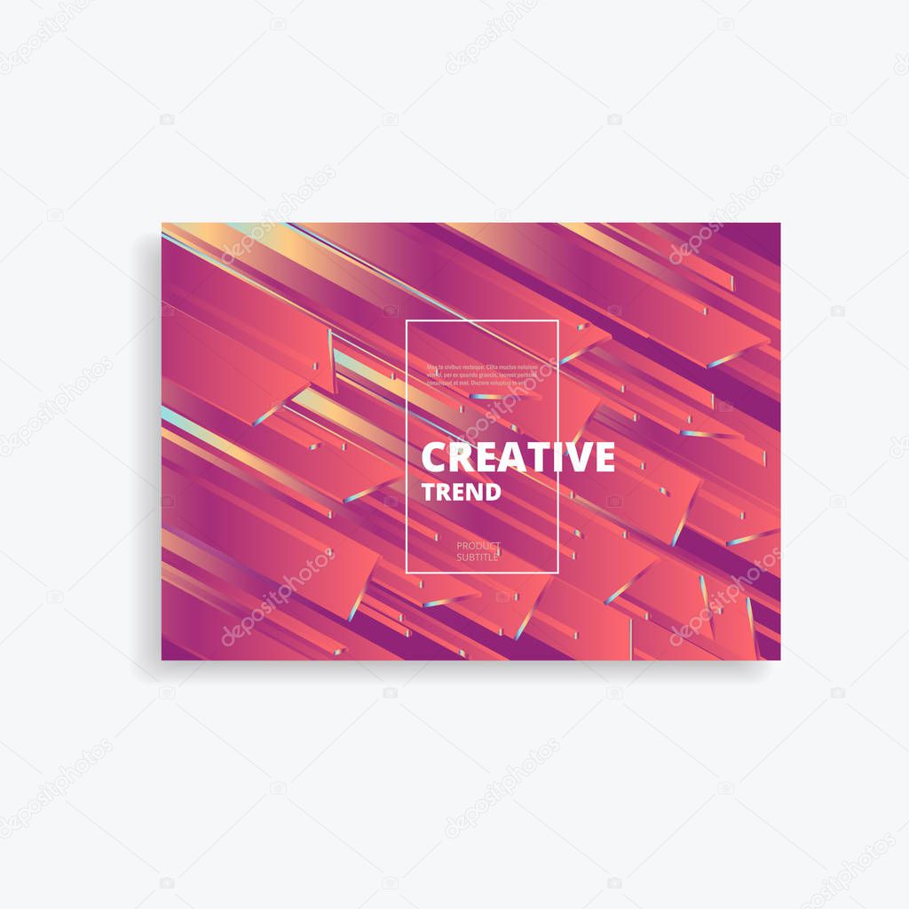 Geometric vector background with bright colors and dynamic shape compositions