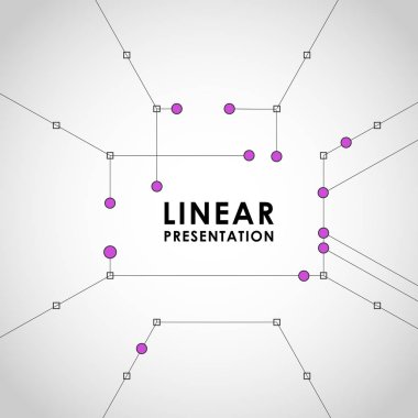 Soyut geometri çizgiler ve noktalar ile yapısı poligonal vektör arka plan bağlamak
