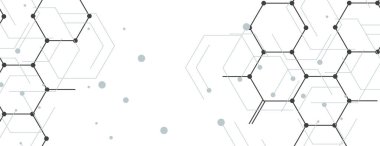 Bağlantı altıgenleri ile soyut geometrik arka plan