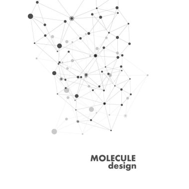 Yapı molekülü ve iletişim bağlantı hatları arka plan